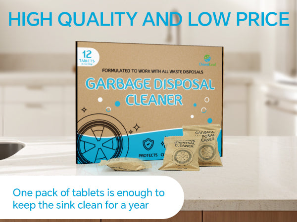 Garbage Disposal Cleaner and Deodorizer Tablets