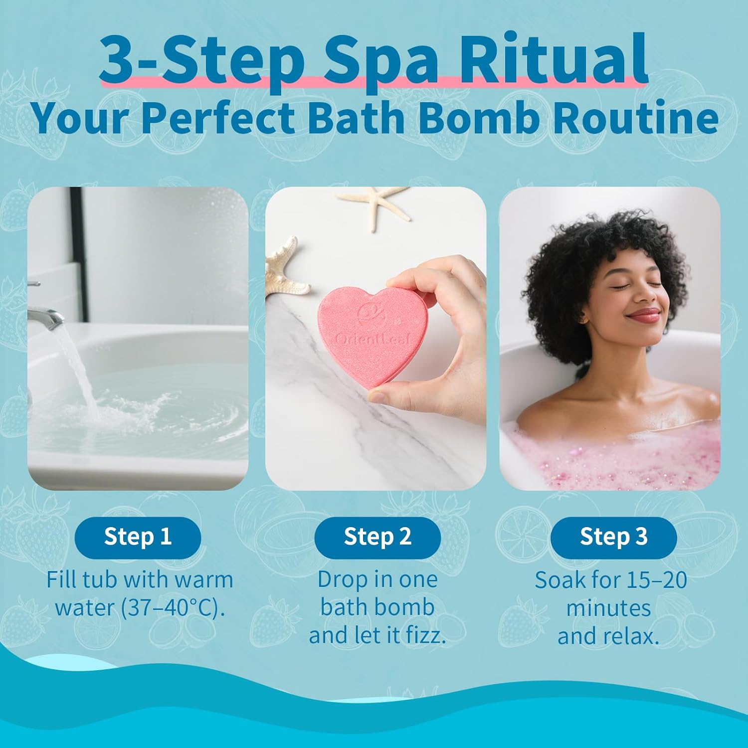 Bath Bombs Fruit Scented