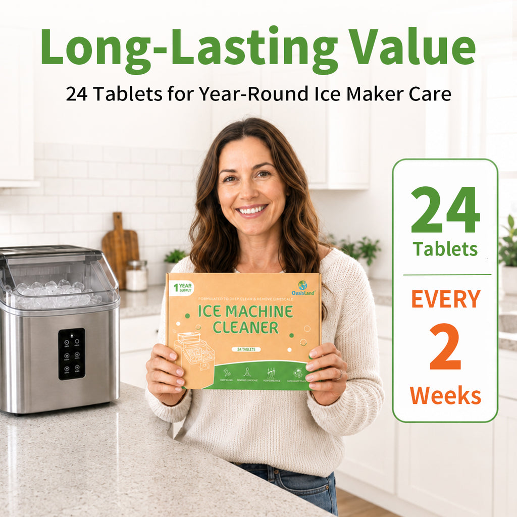 Ice Machine Cleaner Tablets, 24 Tablets