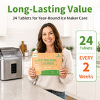 Ice Machine Cleaner Tablets, 24 Tablets